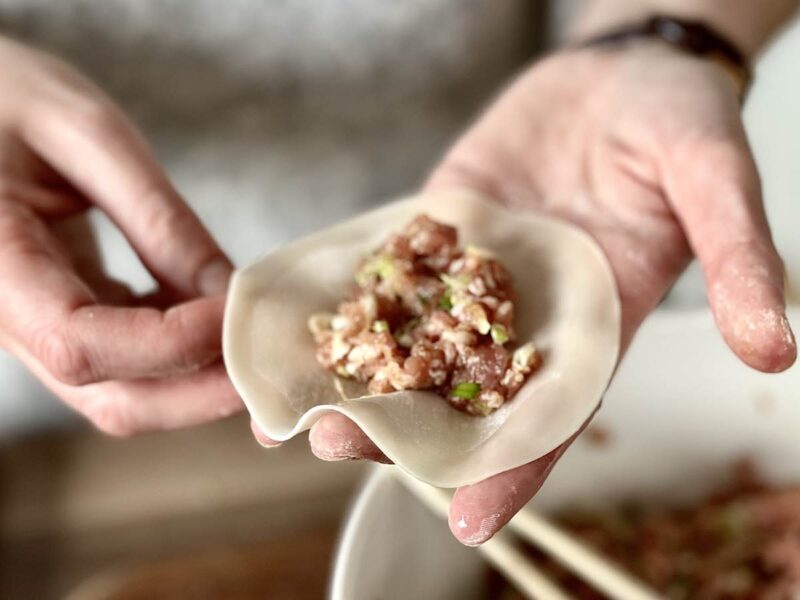 Farsz na cieście do pierożków gyoza