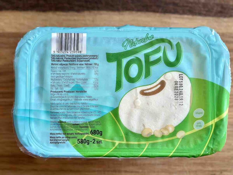 Tofu w opakowaniu